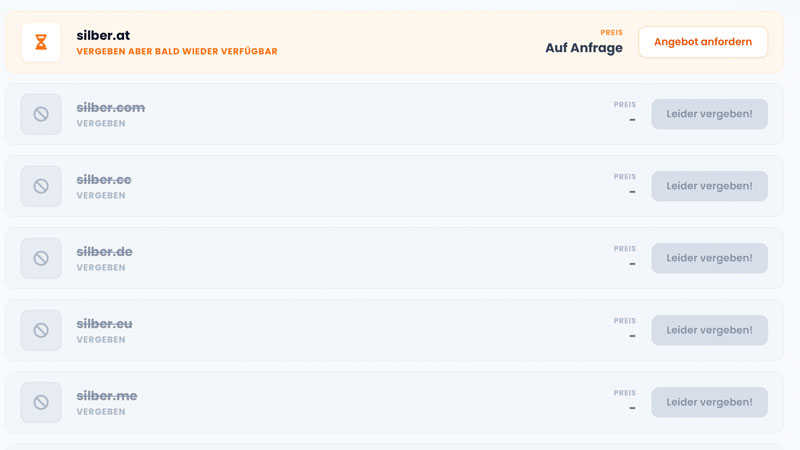 Pending Delete - Vergeben aber bald wieder verfügbar